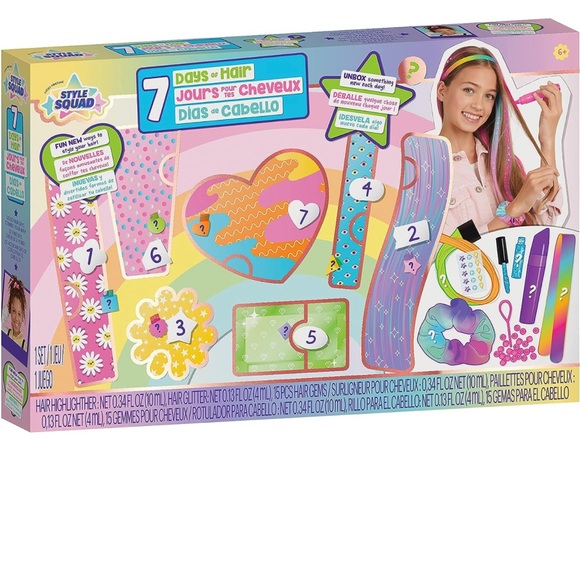 WowWee Style Squad - 7 Days of Hair Reveal a new hair surprise each day! - Picture 1 of 8